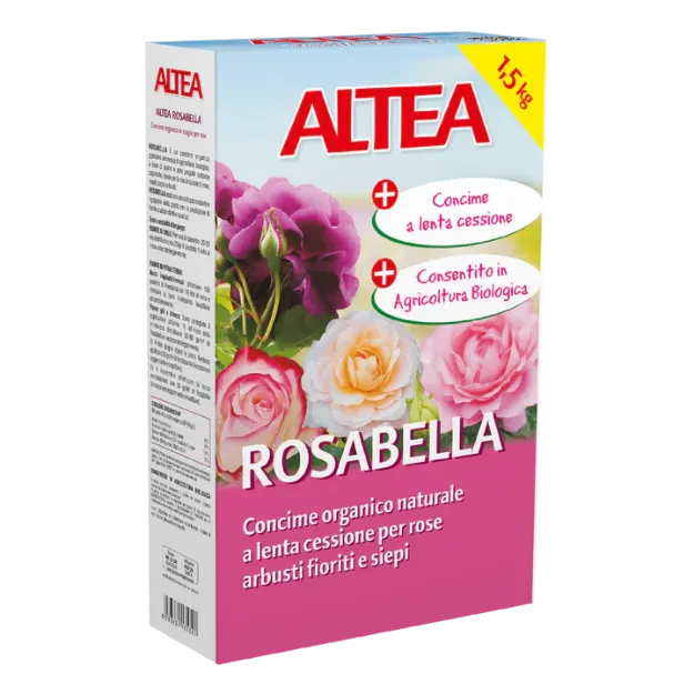 Altea Rosabella organsko gnojilo za vrtnice, žive meje in cvetoče grmovnice