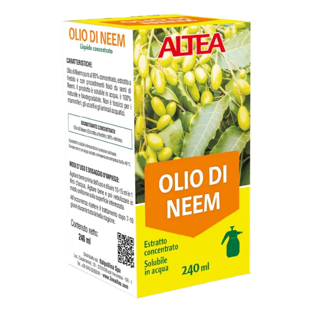Altea Neem olje 240 ml – koncentrirano hladno stiskano neem olje za nego in zaščito rastlin